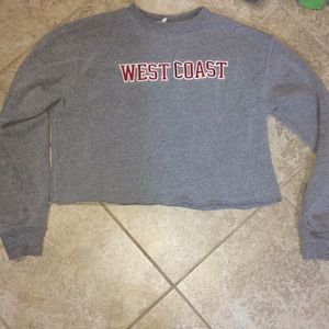 Cropped west coast sweatshirt